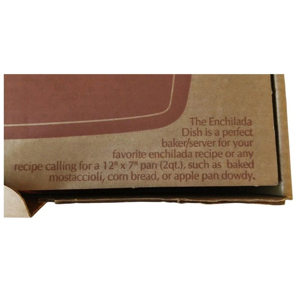 Bortner & Bortner Terra Cotta Enchilada Pan Dish Blue Glaze 12